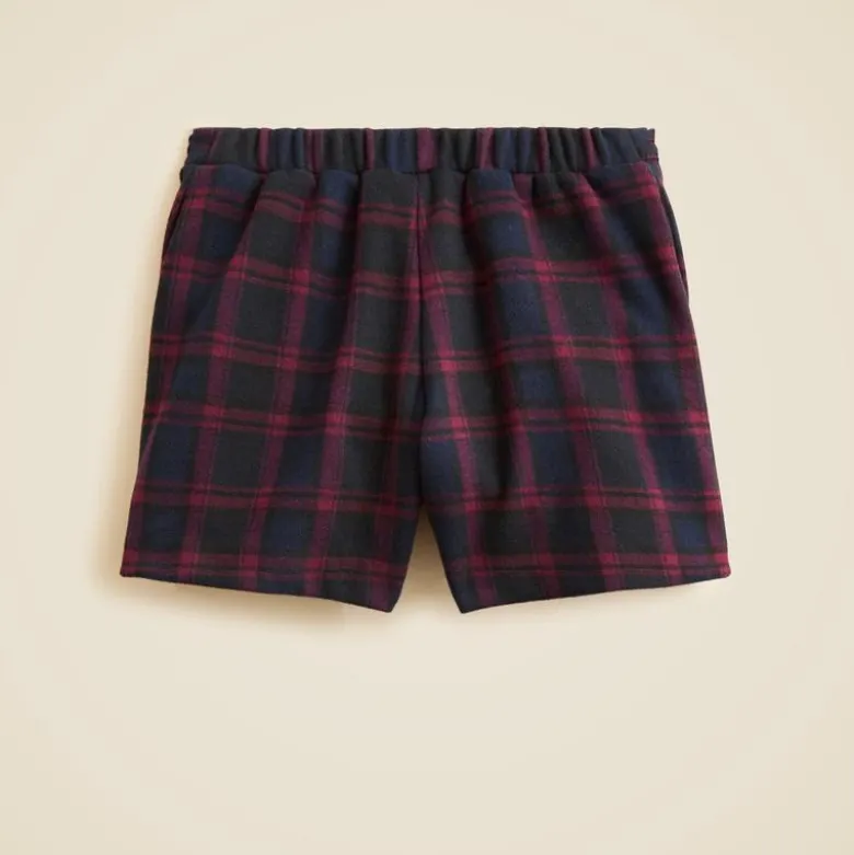 Girls' heavyweight Seaboard soft-knit skort in plaid