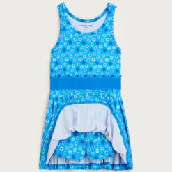 Girls' match point dress in performance jersey