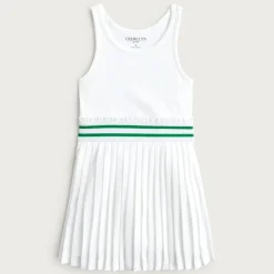 Girls' match point dress in performance jersey