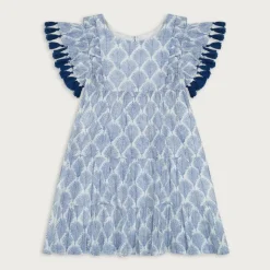 Girls' Mer St. Barth™ Sophie tassel dress with feathers