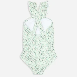 Girls' minnow™ V-neck crossover one-piece