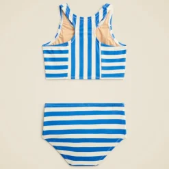Girls' paneled two-piece swimsuit