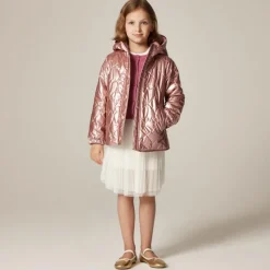Girls' Pippa metallic quilted jacket with PrimaLoft®