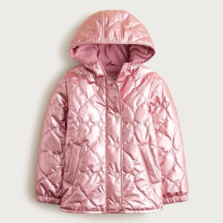 Girls' Pippa metallic quilted jacket with PrimaLoft®