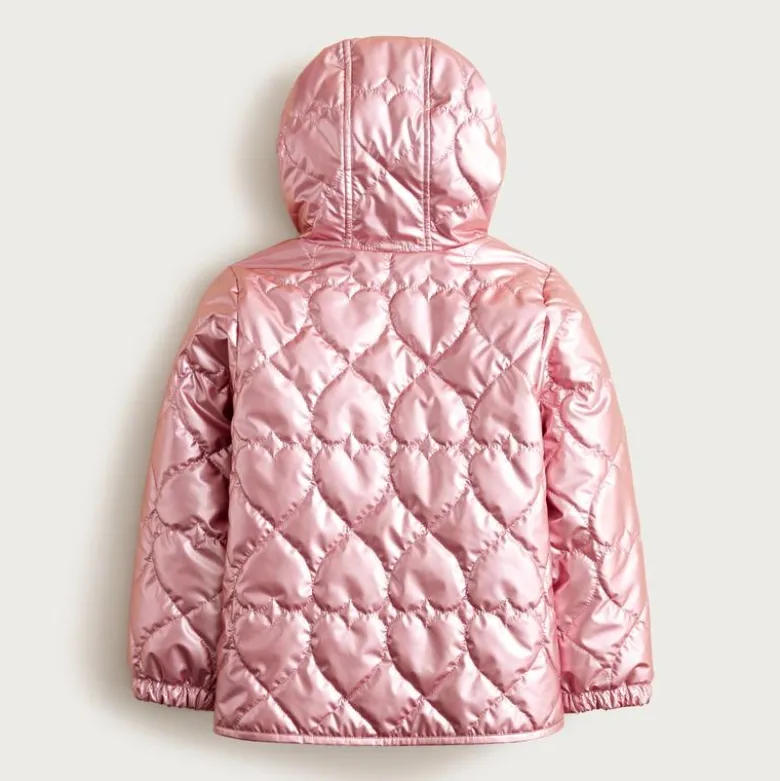 Girls' Pippa metallic quilted jacket with PrimaLoft®