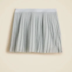 Girls' pleated tulle mini skirt with Lurex® metallic threads