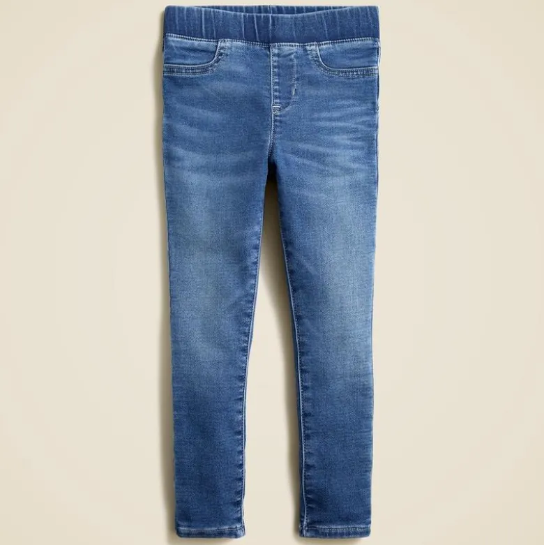 Girls' pull-on jean in channel wash