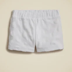 Girls' pull-on short in terry jacquard