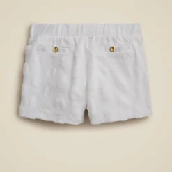 Girls' pull-on short in terry jacquard