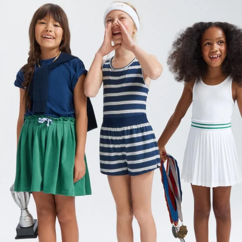 Girls' romper in performance jersey