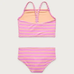 Girls' ruched-strap two-piece swimsuit