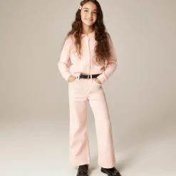 Girls' sailor garment-dyed stretch denim trouser