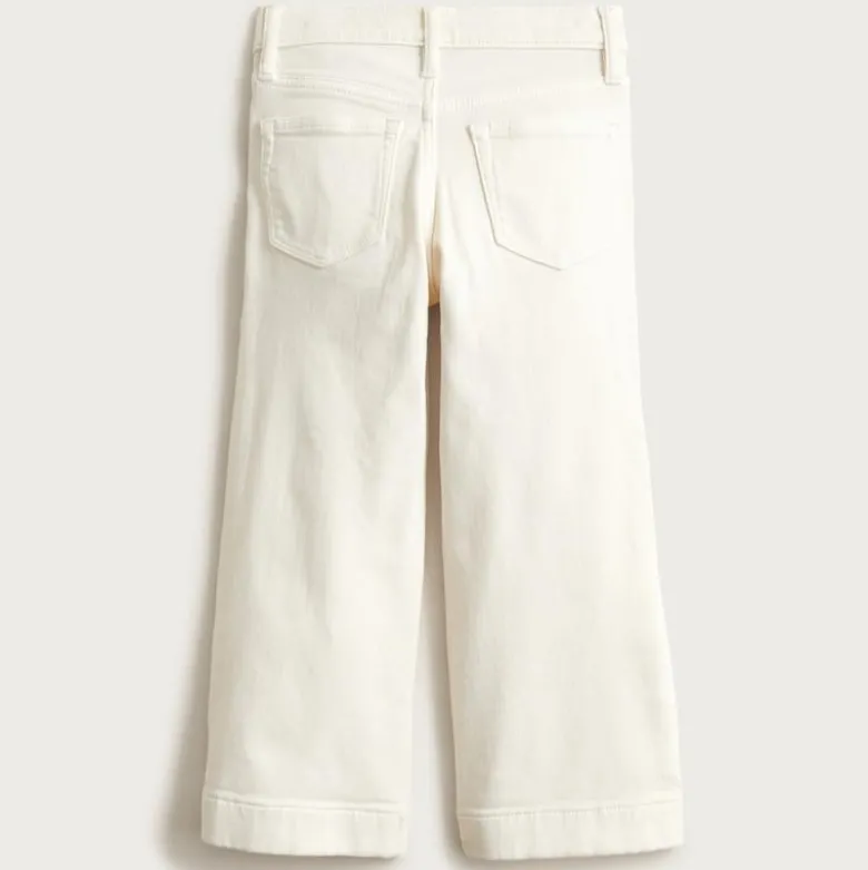 Girls' sailor garment-dyed stretch denim trouser