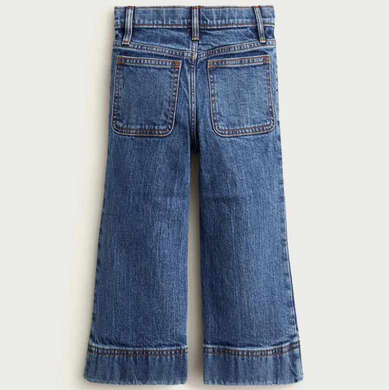 Girls' Sailor stretch denim trouser