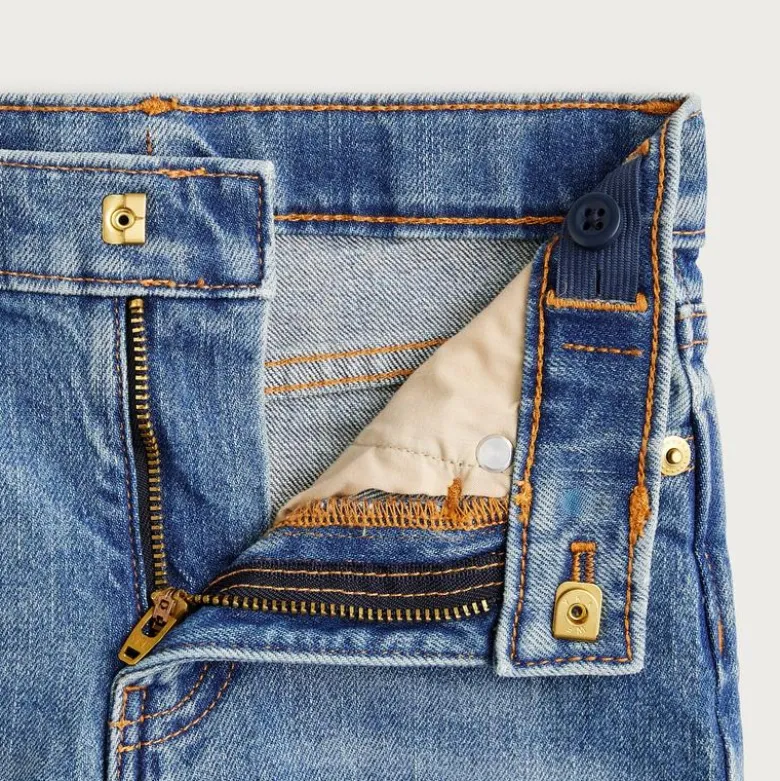 Girls' slim wide-leg jean in Hayworth wash