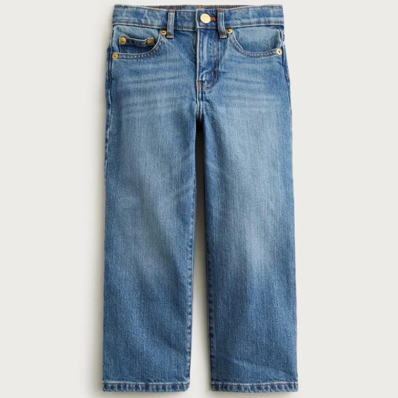 Girls' slim wide-leg jean in Hayworth wash