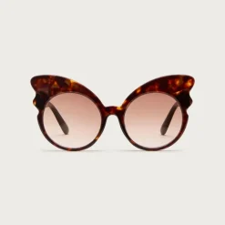 Girls' tortoiseshell butterfly sunglasses