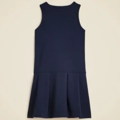 Girls' uniform jumper dress in ponte