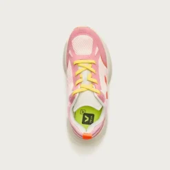 Girls' Veja™ canary lace-up sneakers