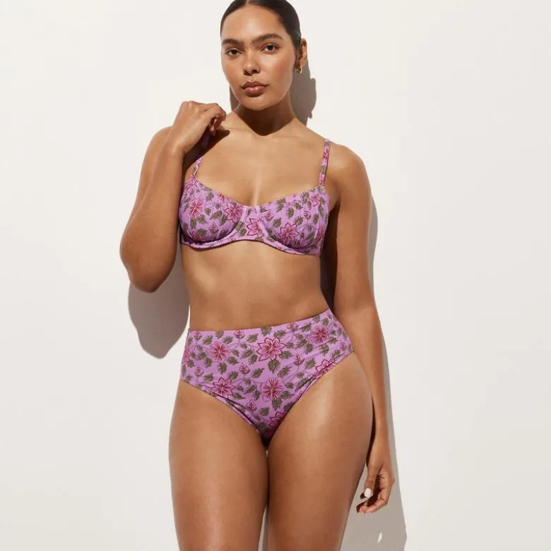 Hallie bikini bottom in iris floral
