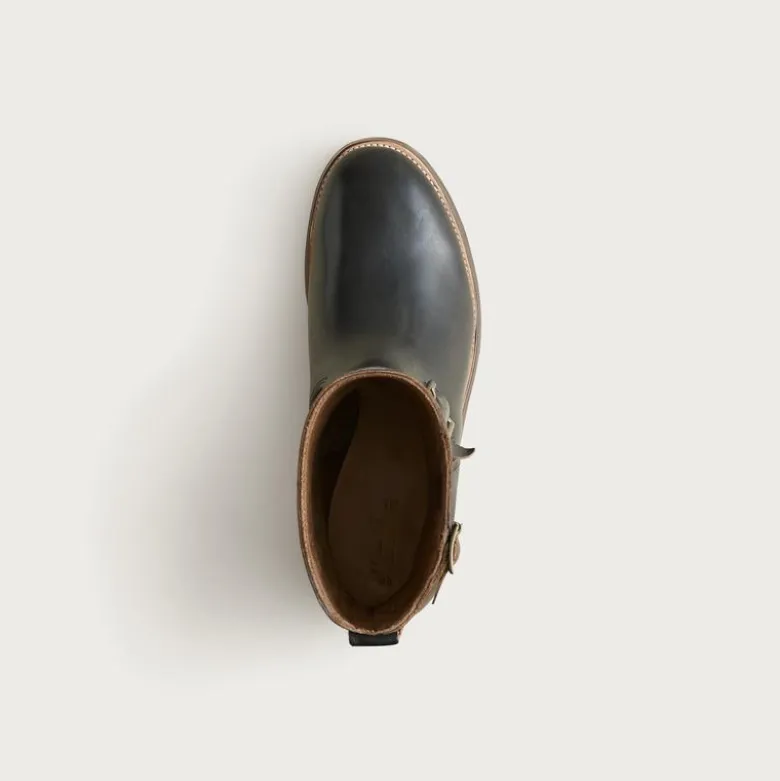 Hambleton engineer boots in leather
