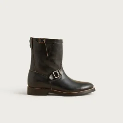 Hambleton engineer boots in leather
