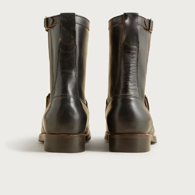 Hambleton engineer boots in leather