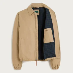 Harrington jacket in cotton twill
