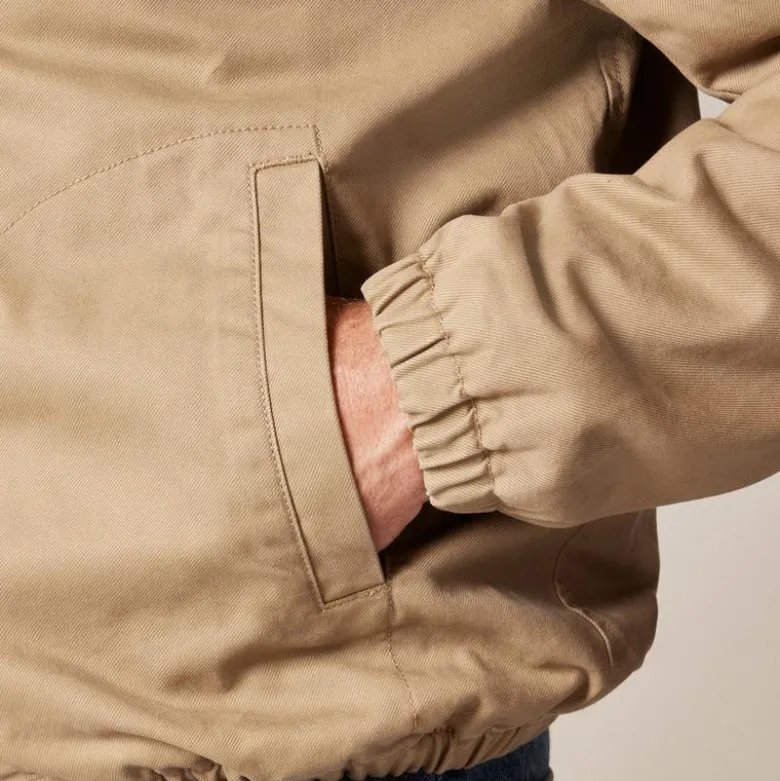 Harrington jacket in cotton twill