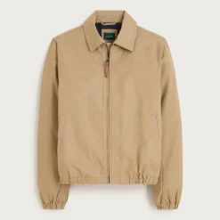 Harrington jacket in cotton twill