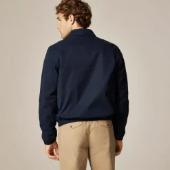 Harrington jacket in cotton twill