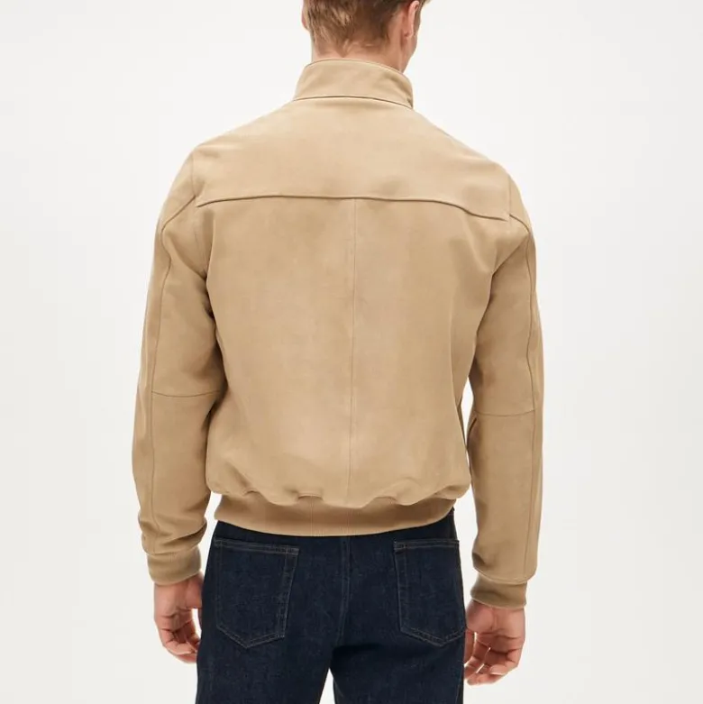 Harrington jacket in Italian suede
