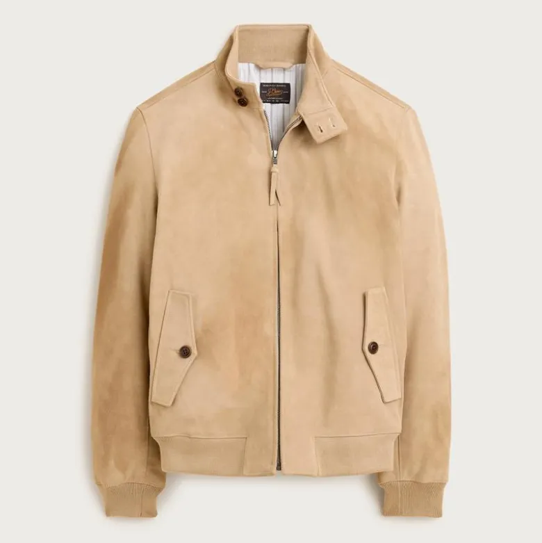 Harrington jacket in Italian suede