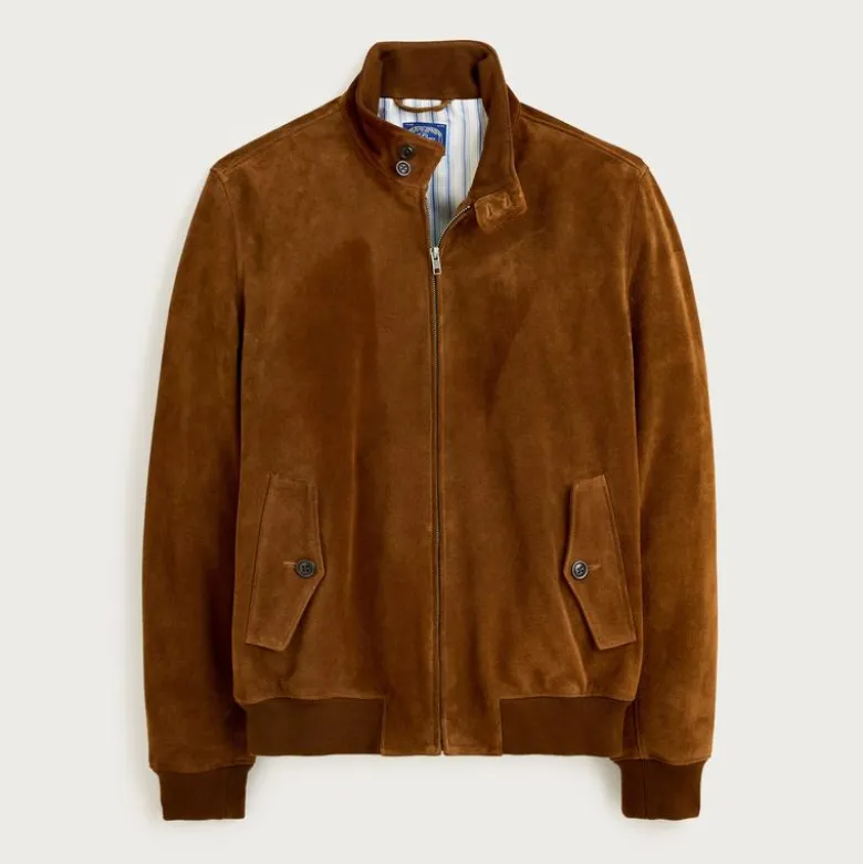 Harrington jacket in Italian suede