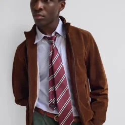 Harrington jacket in Italian suede