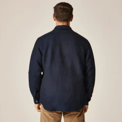 Heavyweight chamois workshirt in Japanese cotton