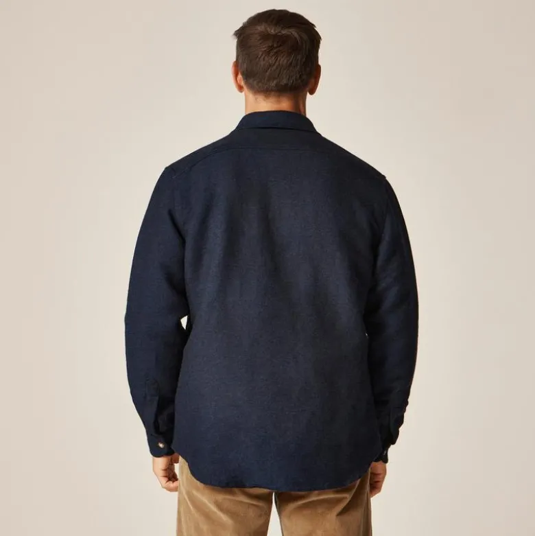 Heavyweight chamois workshirt in Japanese cotton