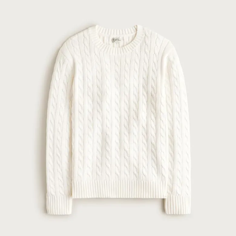 Heritage cotton cable-knit sweater