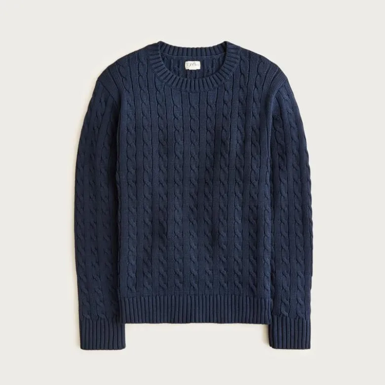 Heritage cotton cable-knit sweater