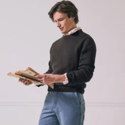 Heritage cotton crewneck sweater