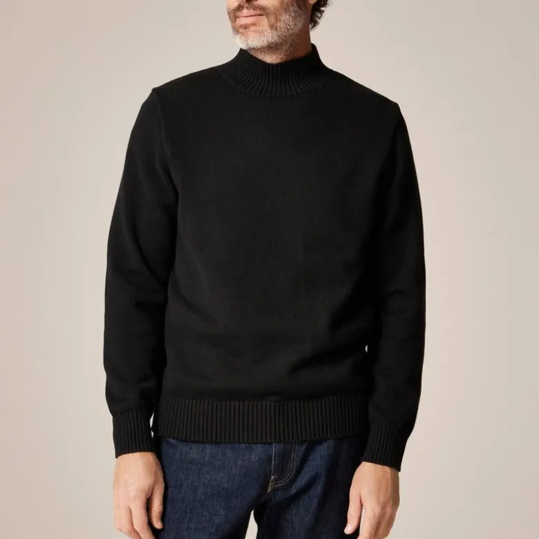Heritage cotton mockneck sweater