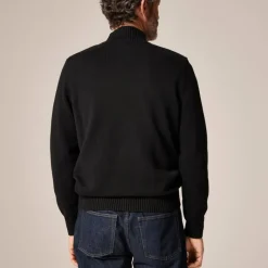 Heritage cotton mockneck sweater