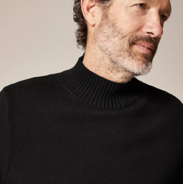 Heritage cotton mockneck sweater
