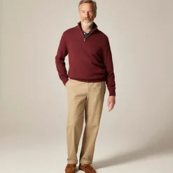 Heritage cotton quarter-zip sweater
