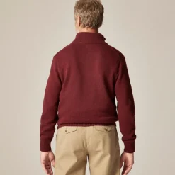 Heritage cotton quarter-zip sweater