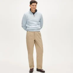 Heritage cotton quarter-zip sweater