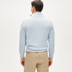 Heritage cotton quarter-zip sweater