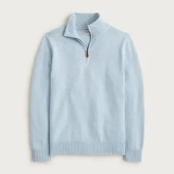 Heritage cotton quarter-zip sweater