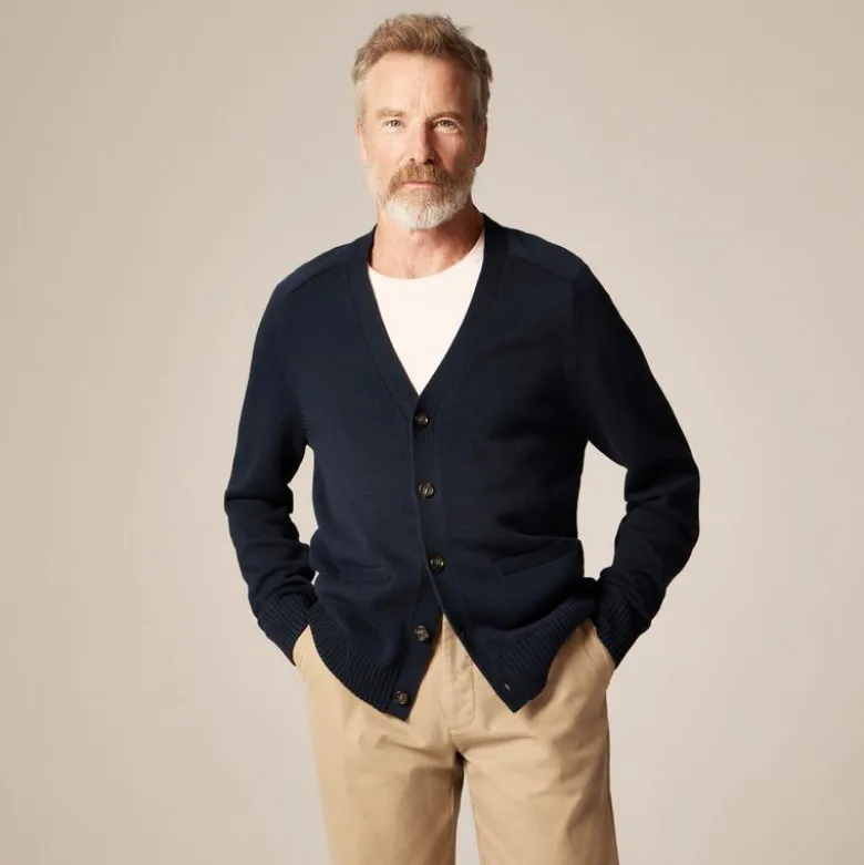 Heritage cotton V-neck cardigan