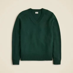 Heritage cotton V-neck sweater